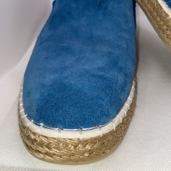 Calvin Klein Piper Men’s Slip On Loafers Sky Blue Suede Size 11.5 - Picture 7 of 12